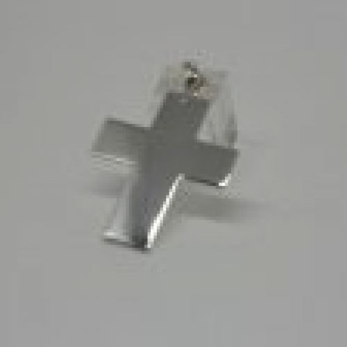 Colgante de plata 925 Mils. Cruz lisa