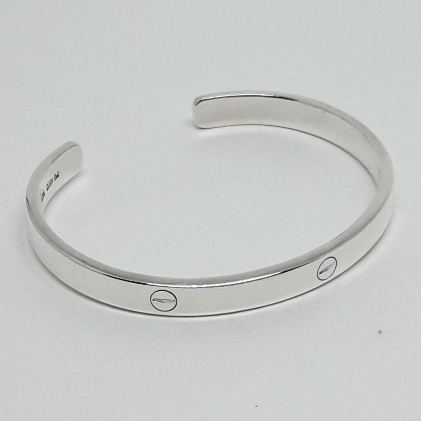 Pulsera brazalete de plata de ley, 925 Mils.