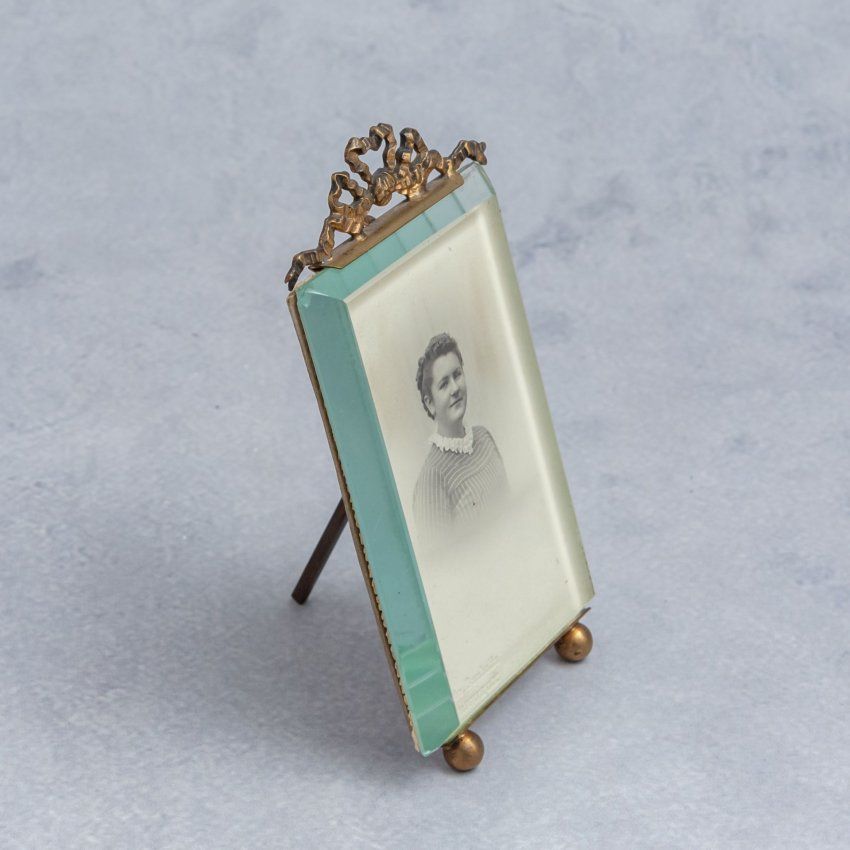 Alt=\" marco cristal frances biselado principios siglo XX.www.santelmotienda.com\"