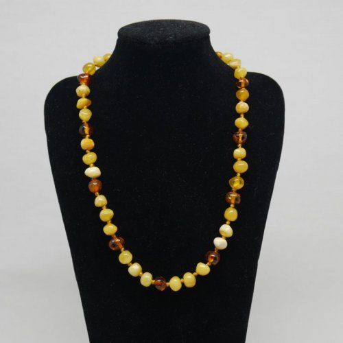 alt=\"Collar bebé de ámbar dos colorles\"