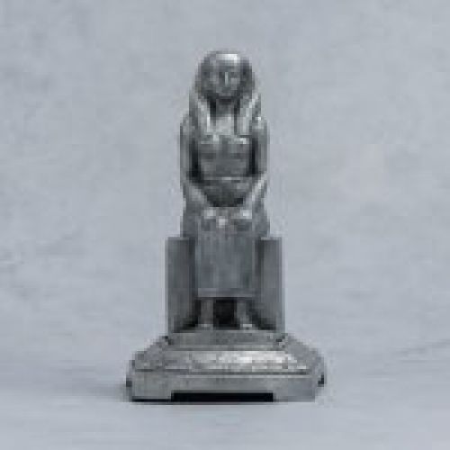Alt="Figura esenciero mujer de metal egipcia para 4 varillas
