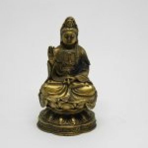 alt="figura diosa hindu de bronce