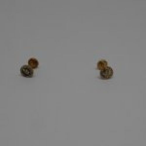alt=\"pendientes niña de oro de ley 18 K. con circonitas\"