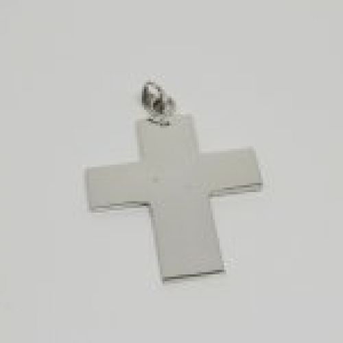 Colgante de plata 925 Mils. Cruz lisa