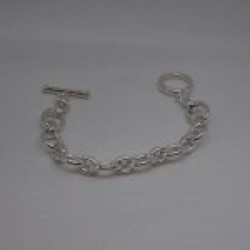 alt=\"Pulsera eslabones plata ley fabricada a mano\"