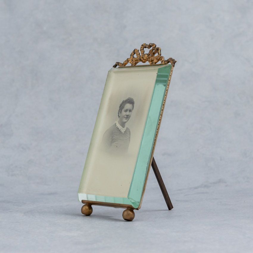 Alt=\" marco cristal frances biselado principios siglo XX.www.santelmotienda.com\"