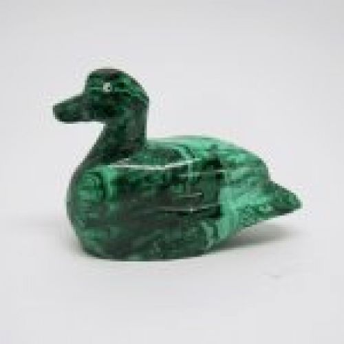 Alt=\"Miniatura pato de malaquita tallado a mano en la antigua republica del zaire. en los años 90 www.santelmotienda.com\"