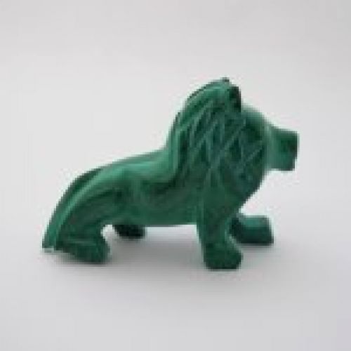 Alt="Miniatura leon de malaquita tallado a mano en la antigua republica del zaire