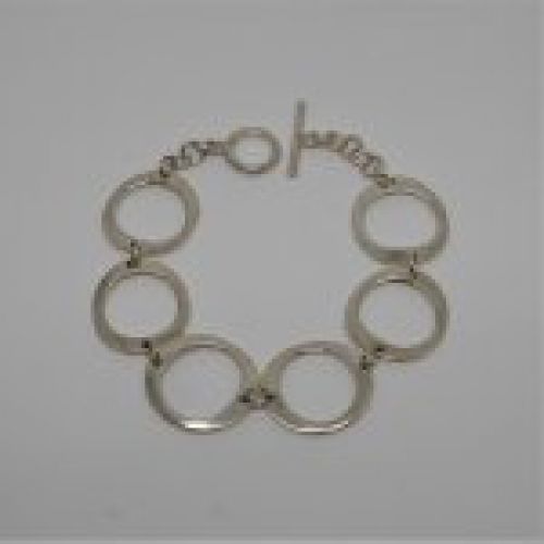 alt=\"Pulsera eslabones redondos Plata de ley 925 Mils.www.santelmotienda.com\"