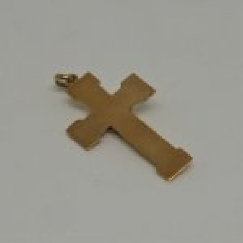 alt="Crucifijo de Oro de ley 18 K