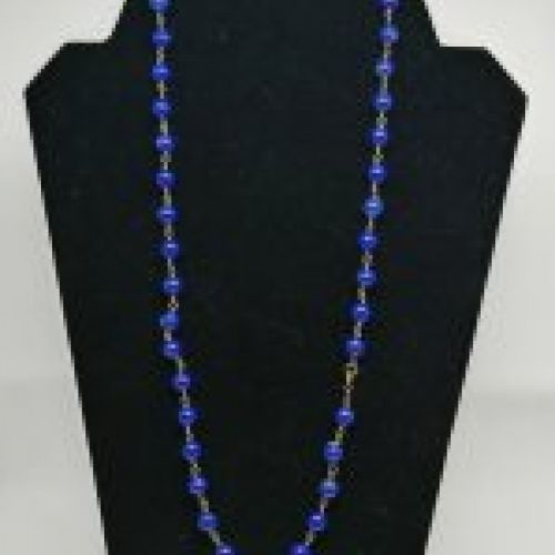 alt=\"Collar de Oro de ley 18 K. y Lapislazuli\"
