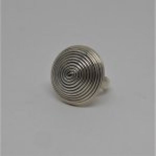 alt="sortija espiral redondo de plata de ley 925 Mils