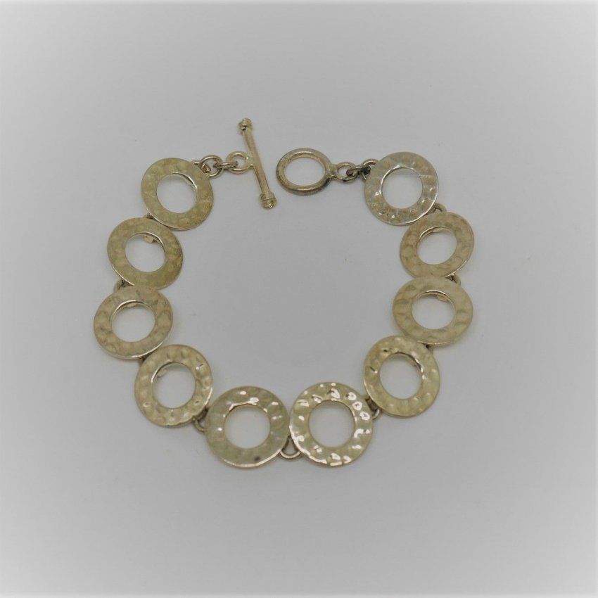 alt=\"Pulsera eslabones redondos plata de ley 925 Mils.www.santelmotienda.com\"