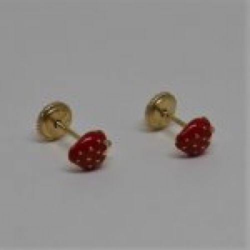 alt="pendientes niña de oro de ley 18 K