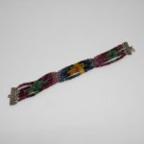 alt=\"Pulsera de Plata de ley Rodina 925 Mils. 5 vueltas con Rubíes, Esmeraldas y Zafiros. jpg. www.sanatelmotienda.com\"