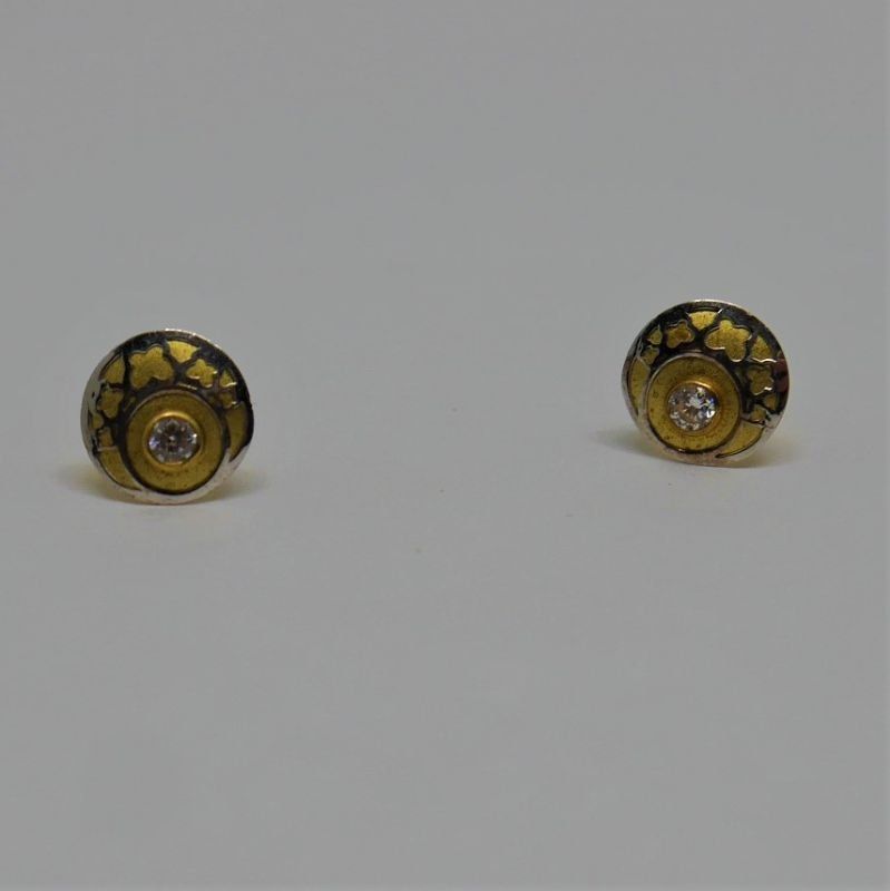 alt="pendientes para niña o mujer de oro de ley  18 K