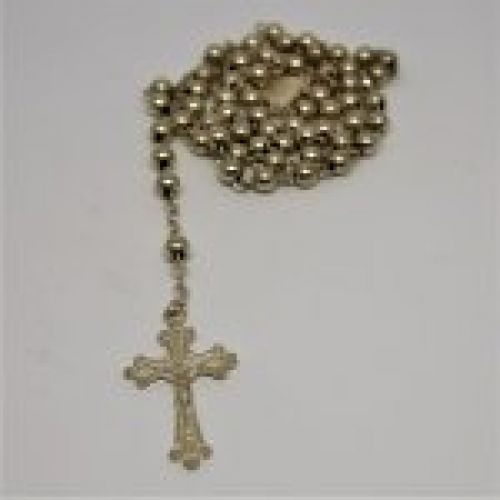 alt="Rosario de Plata de ley 925 Mils