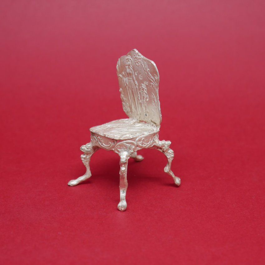 Silla miniatura de Plata de ley 925 Mils