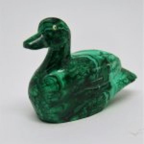 Alt=\"Miniatura pato de malaquita tallado a mano en la antigua republica del zaire. en los años 90 www.santelmotienda.com\"