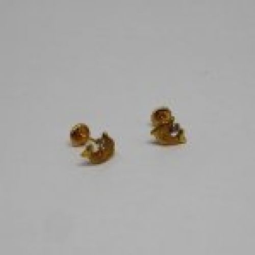 alt=\"pendientes niña oro circonitas delfines\"