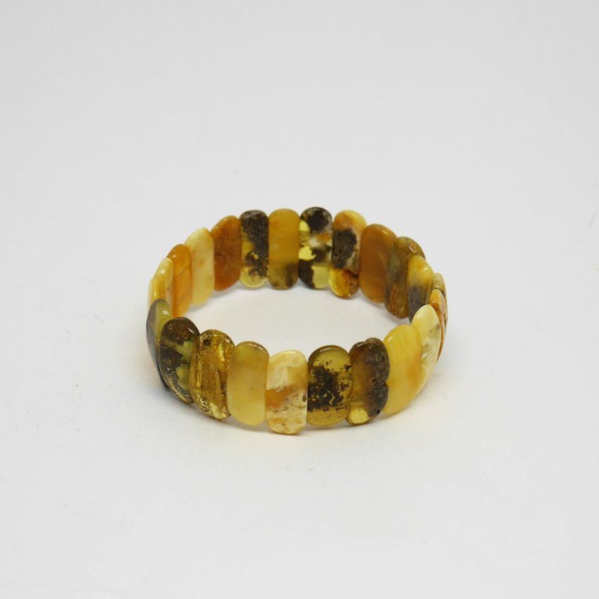 alt=\"Pulsera ámbar elástica varios tonos\"