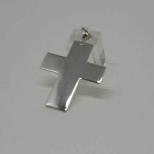 Colgante de plata 925 Mils. Cruz lisa