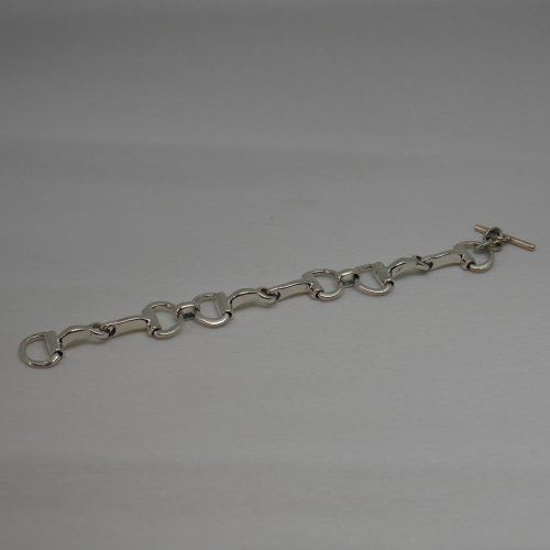 alt=\"pulsera estribos plata fabricada a mano\"