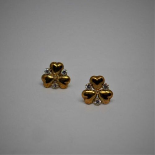 alt=\"pendientes niña mujer oro con corconitas\"