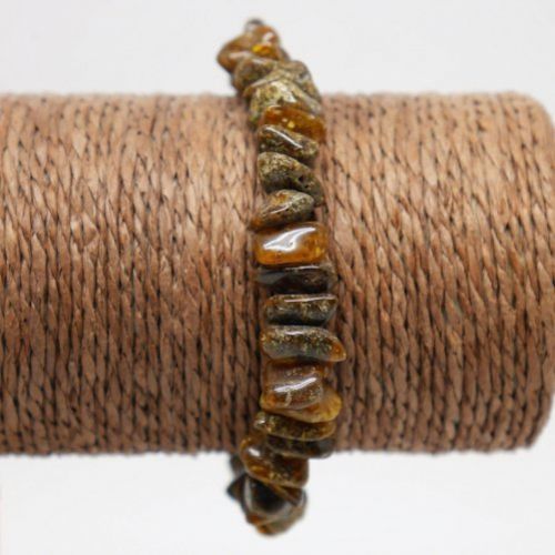 alt=\"pulsera de ambar elastica tonos marrones. www.santelmotienda.com\"