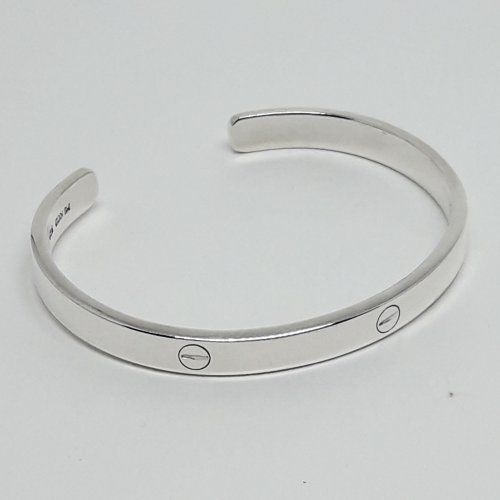 Pulsera brazalete de plata de ley, 925 Mils.