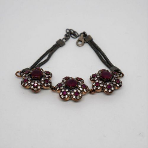 alt=\"pulsera de plata de ley 925 Mils. con zafiros blancos y azules. www.santelmotienda.com\"