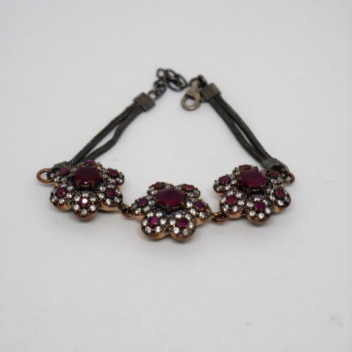 alt=\"pulsera de plata de ley 925 Mils. con zafiros blancos y azules. www.santelmotienda.com\"