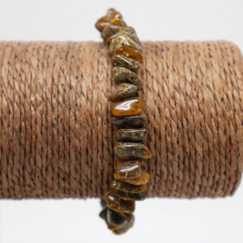 alt=\"pulsera de ambar elastica tonos marrones. www.santelmotienda.com\"