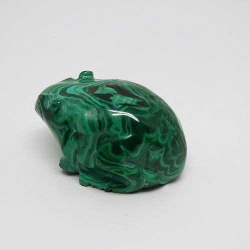 alt=\"rana en miniaura de Malaquita tallado a mano. www.santelmotienda.com\"